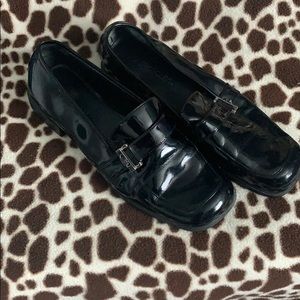 Patent leather loafers